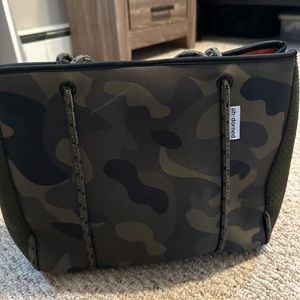 Ahdorned cami neoprene tote with coin wallet